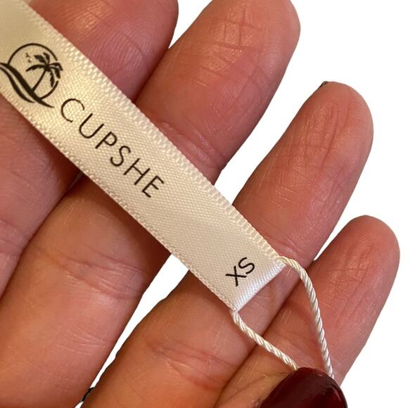 NWT CUPSHE Black & White Striped One Piece Swimsuit Size XS - Picture 8 of 12